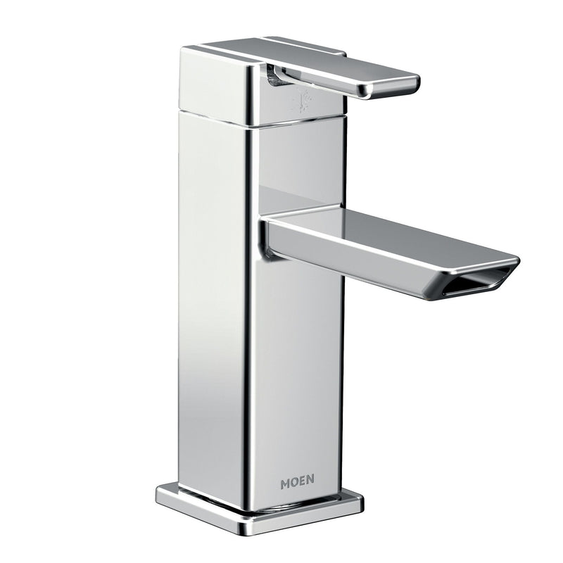 90-Degree 1-Handle Modern Lavatory Faucet, Chrome D7100