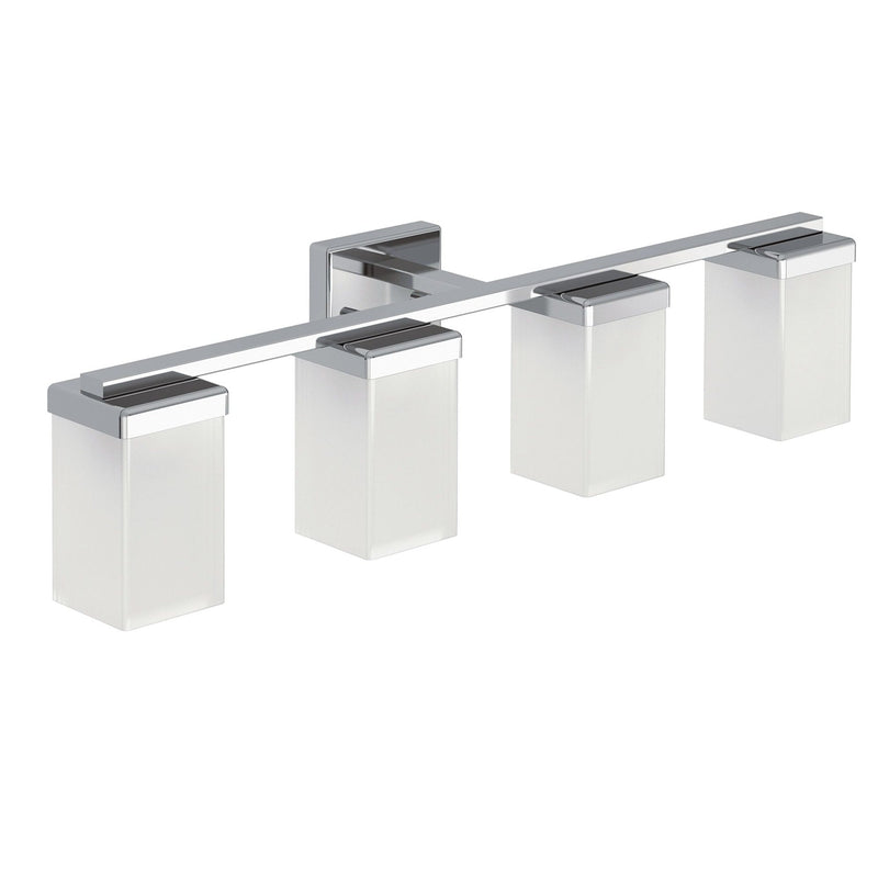 90-Degree Vanity Lighting Fixture, Chrome, 4-L N9174