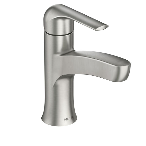 Tilson Single-Handle Brushed Nickel Bathroom Lavatory/Bathroom Sink Faucet with Spot-resistant S1075