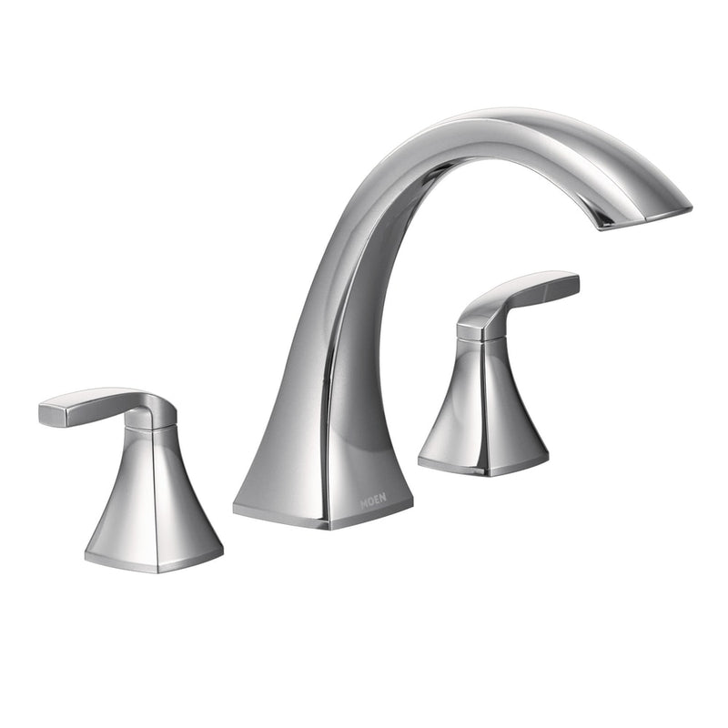 Voss 2-Handle Deck Mount Roman Tub Faucet Trim Kit, Valve Required, Chrome W0497
