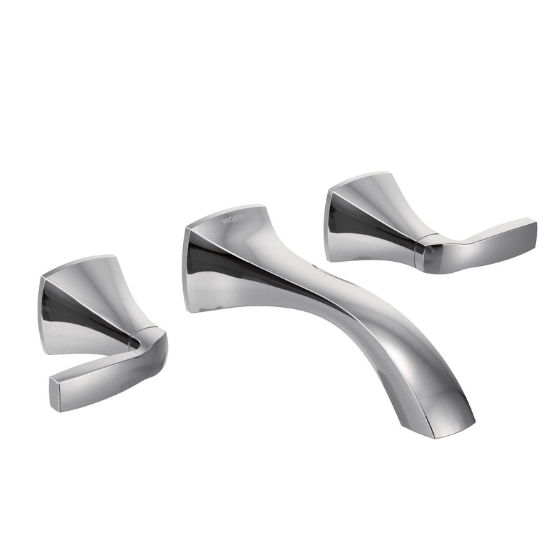 Voss Two-Handle Wall Mount Bathroom Faucet Trim Kit (Valve Required), Chrome T9054