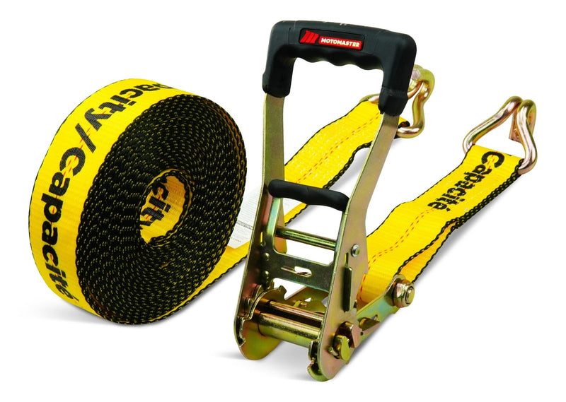 10,000-lb Commercial Ratchet Tie Down Straps, with Ultra Padded Handles, 2-in x 30-ft J995