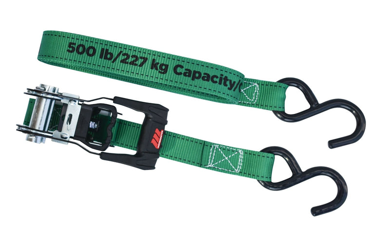1,500-lb Ratchet Tie-Down Straps, with Padded Handle, 1-in x 14-ft, (2.5 cm x 4.3 m), 4-pk N5874