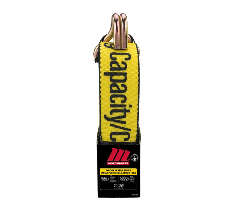 5,000-lb J-Hook Winch Strap, 2-in x 10-ft V9924