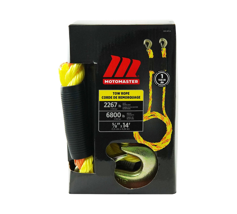6,800-lb Tow Rope, with Rust-Resistant Hooks, 5/8-in x 14-ft R7999