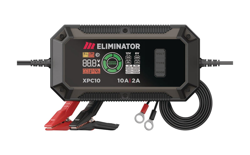 Eliminator Precision Series XPC10 Smart Battery Charger/Maintainer/Desulphator, 10/2-Amp, 6V/12V A5225