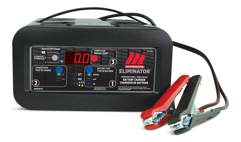 Eliminator Workshop Series Smart Battery Charger, Fully Automatic, 15/3-Amp, 6V/12V M0646