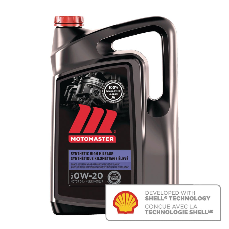 High Mileage 0W20 Synthetic Engine/Motor Oil, 5-L O9568
