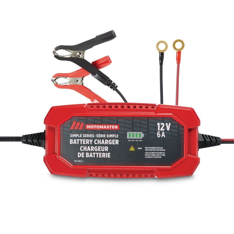 Simple Series Smart Battery Charger/Maintainer, Fully Automatic, 6-Amp, 12V F8231