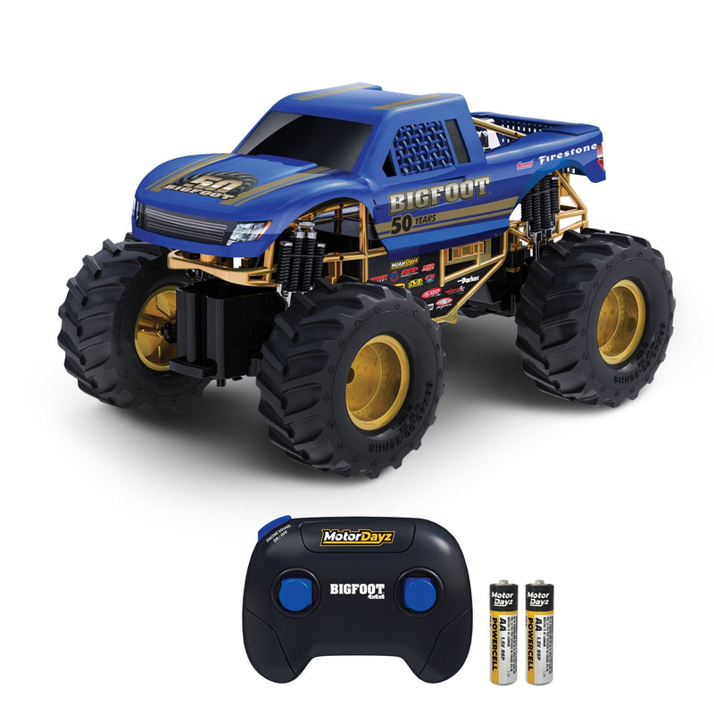MotorDayz 1:15 R/C USB-Powered Bigfoot 50th Anniversary Monster Truck with Lights and Sounds B1388