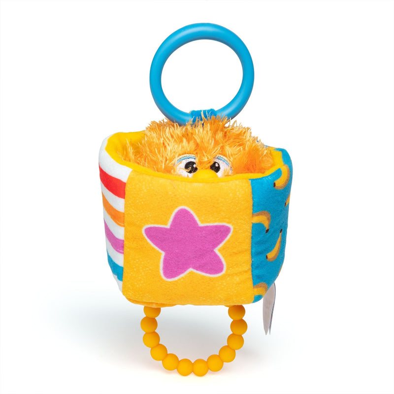Herbie Sensory Take-Along Toy, Baby Swing & Baby Stroller Teething Toys with Rattle & Clip, Toddler Toys H2121