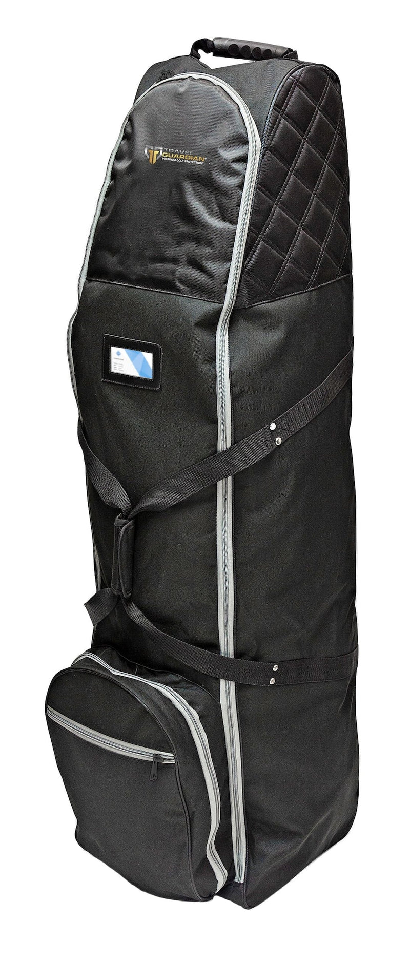 Premium Travel Golf Bag Cover with Quilted Protection & Extra Storage, Black D3467