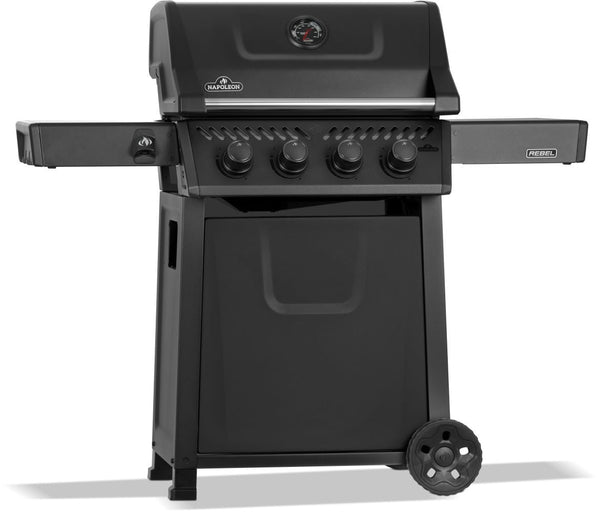 Rebel 425 4-Burner LP Gas BBQ, Matte Black F7505