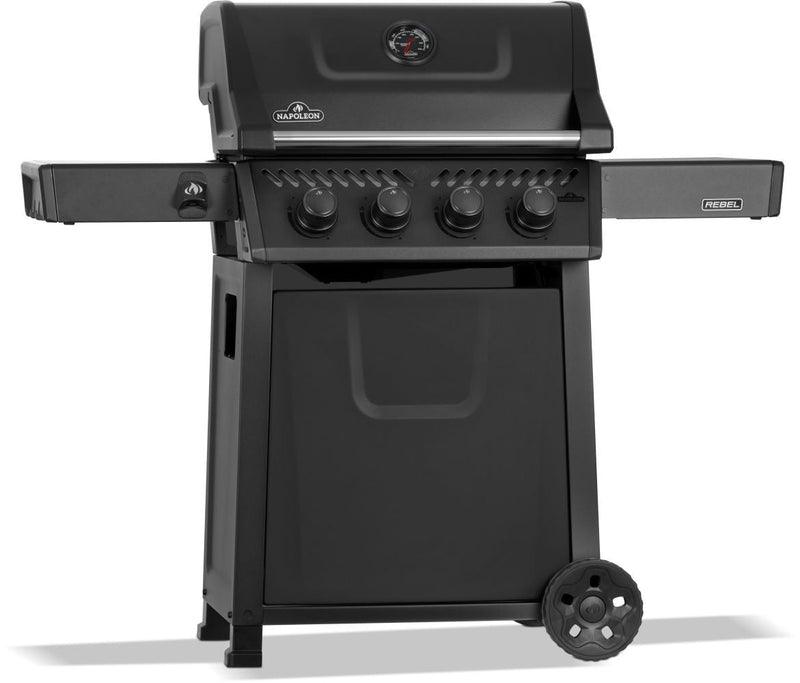 Rebel 425 4-Burner LP Gas BBQ, Matte Black F7505