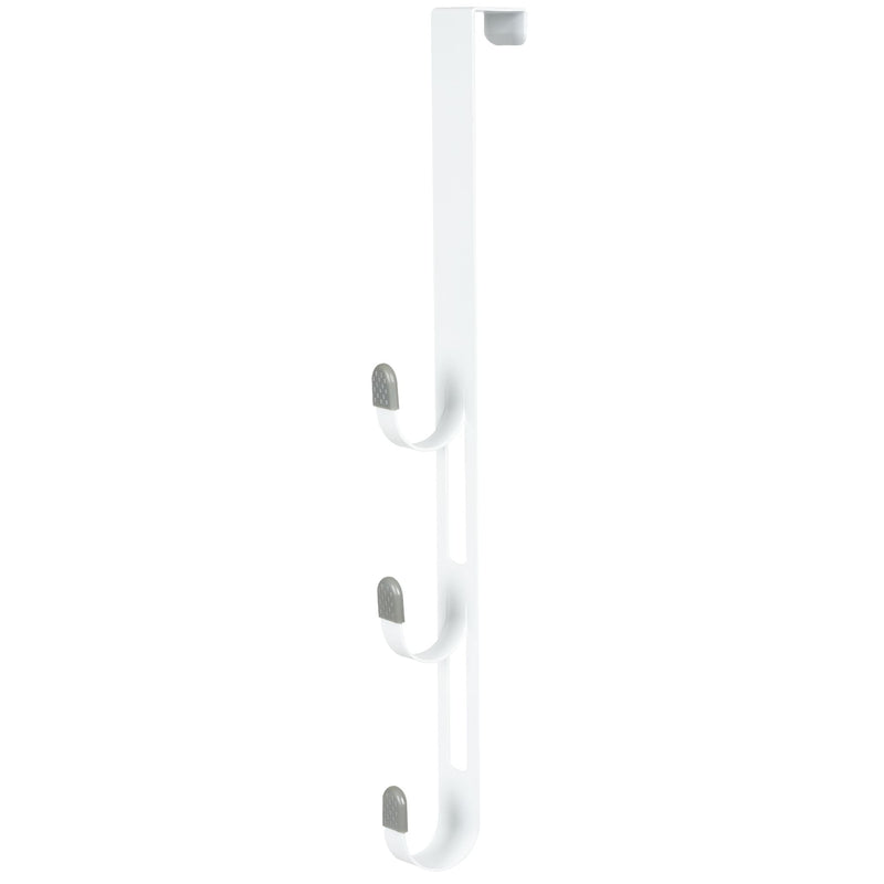 20" Over The Door Metal 3 Hook, White E7420