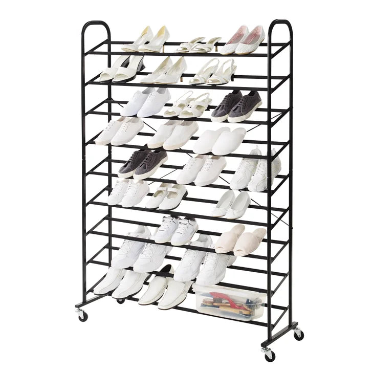 9 Tier Rolling Shoe Tower V5336