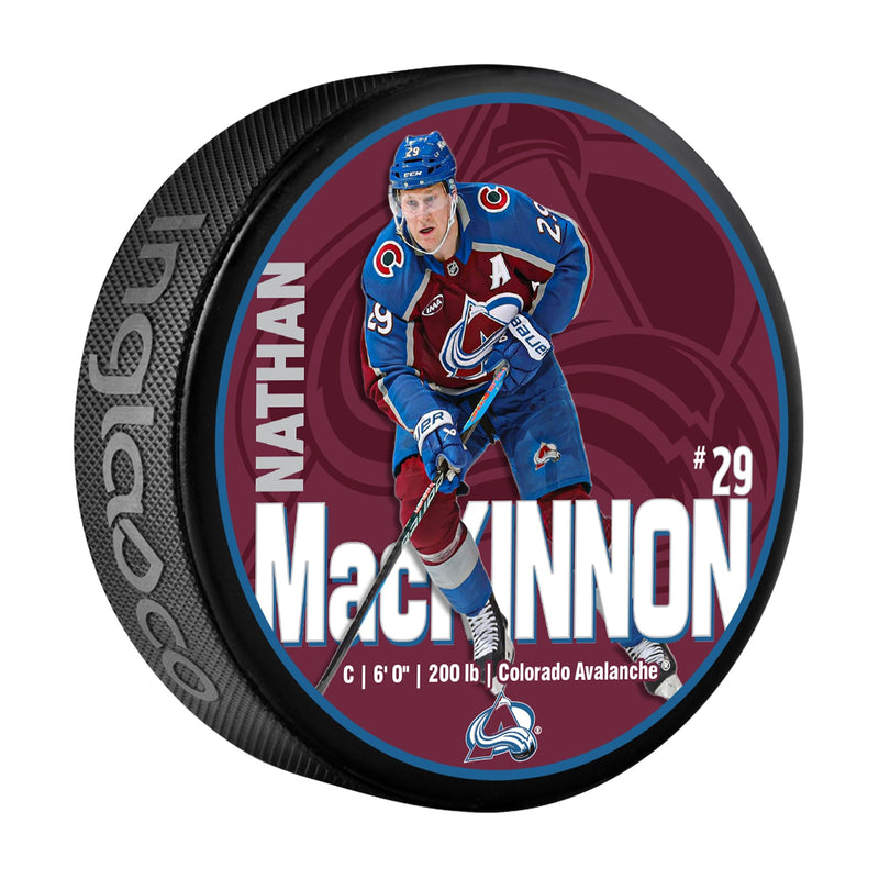 Nathan MacKinnon Hockey Puck, 6-oz R3479