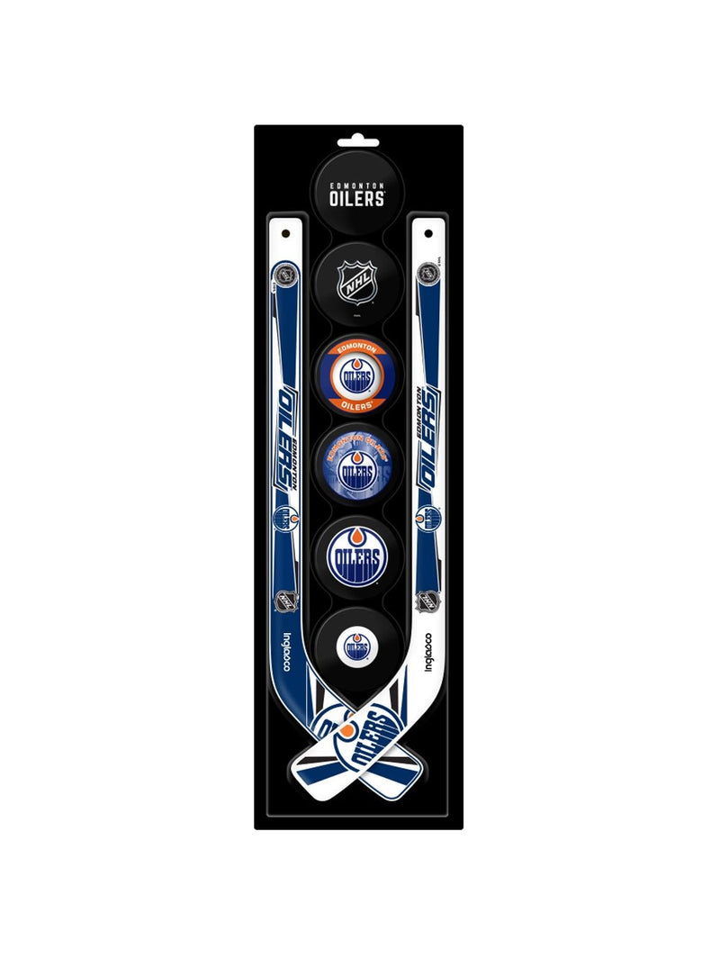 Mini Hockey Pucks & Sticks Set, 8-pc V4429