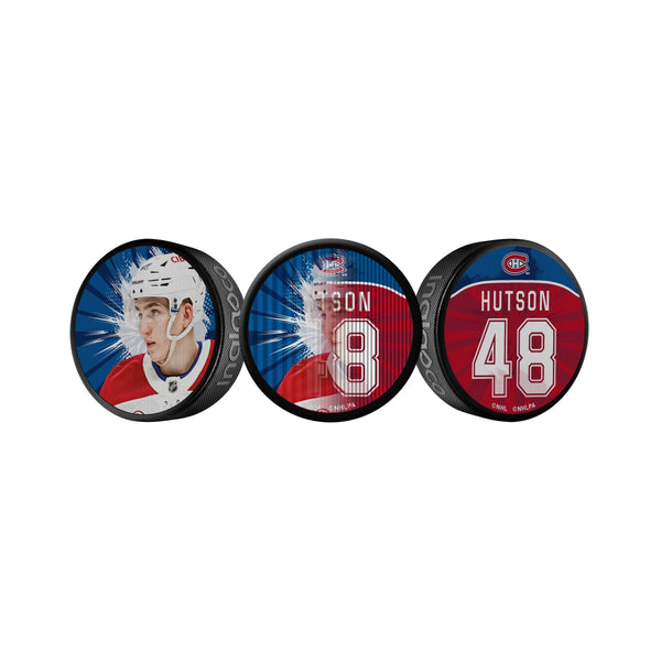 Lane Hutson Dual-Image Lenticular Hockey Puck, 6-oz K0837