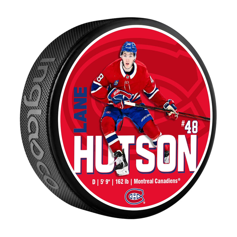 Lane Hutson Hockey Puck, 6-oz P8801