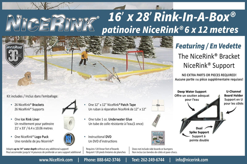 Outdoor Ice Rink Kit, 16-ft x 28-ft T5731