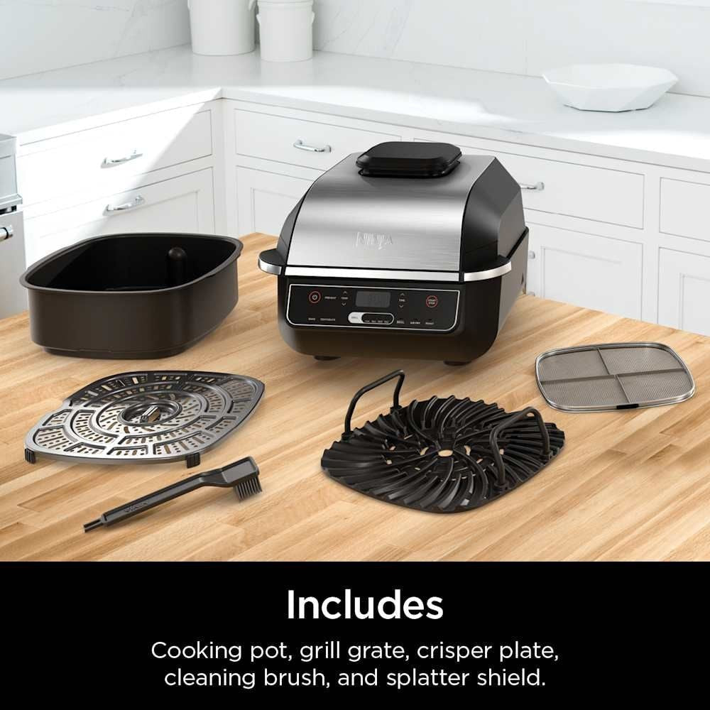 6-in-1 indoor Grill and Cyclonic Air Fryer, 4-qt