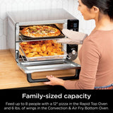 Double Door 12-in-1 Countertop Electric Convection Oven & Air Fryer with