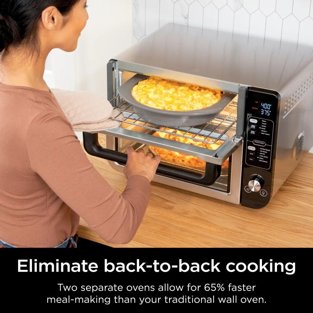 Double Door 12-in-1 Countertop Electric Convection Oven & Air Fryer with