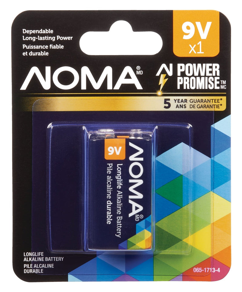 1-pk 9V / 9 Volt Alkaline Battery, Long Lasting, All Purpose M0082