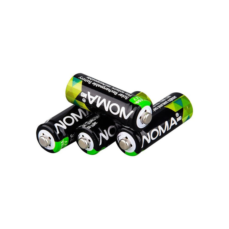 2/3 AAA Ni-MH 200mAh Rechargeable Batteries for Solar Lights, 1.2V, 4-pk K9493