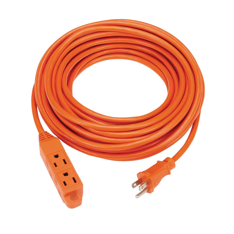 50-ft 16/3 Outdoor Extension Cord with 3 Grounded Outlets & Banana End, Orange E2988