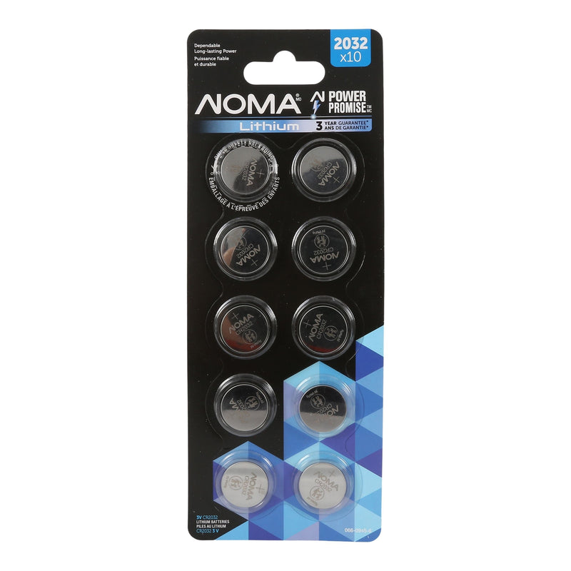 CR2032 Button Cell Batteries, 10-pk Y1951