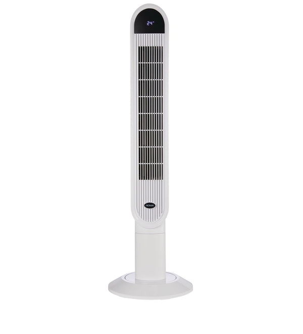 Oscillating Tower Fan, Remote Control, 3-Speed, White, 45-in R4459