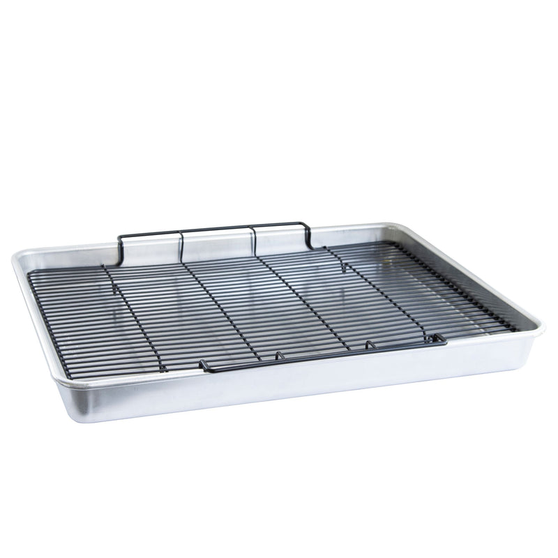 Oven Crisp Aluminum Baking Sheet with Tray, 2-pc Q9973
