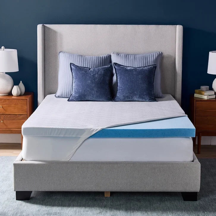 Novaform 3 in. Advanced Cooling Gel Memory Foam Mattress Topper I5541