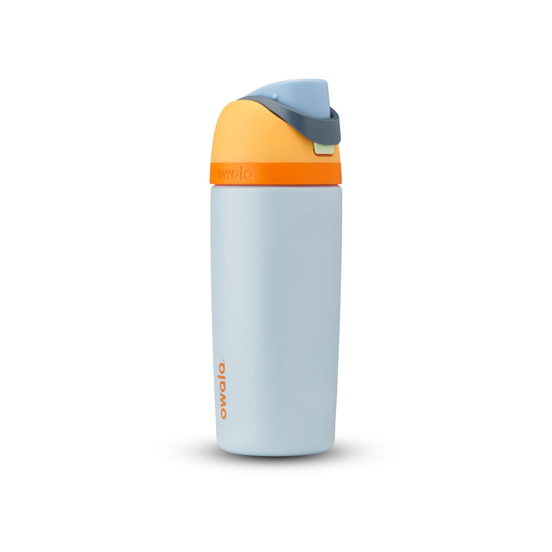 Kids’ Stainless Steel Insulated Portable Reusable Water Bottle, with Built-in Straw, Various Colours, 16-oz G3695