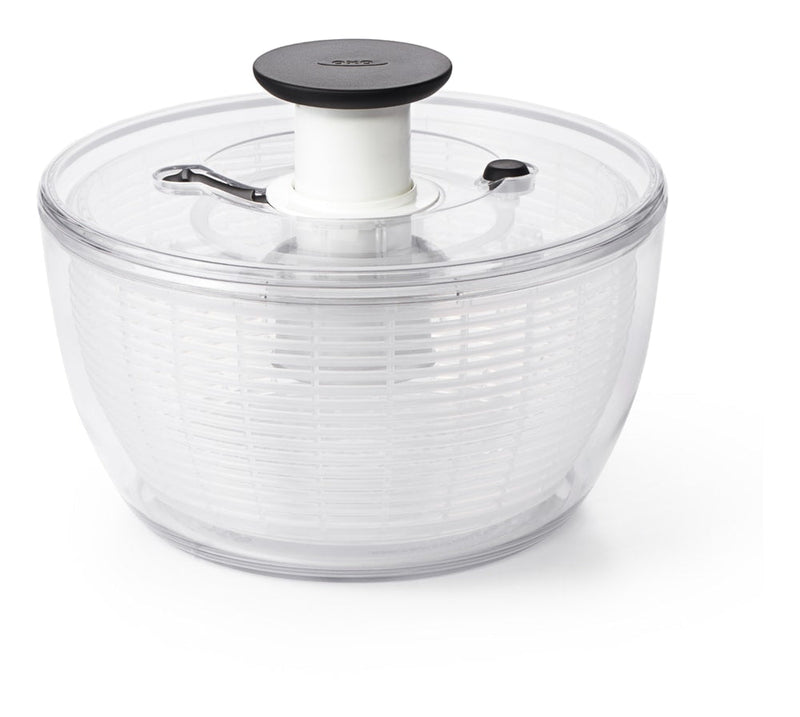Salad Spinner, Clear, 10-1/4-in Y8913