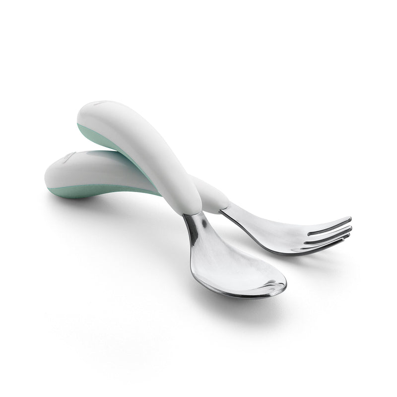 Tot On-the-Go Fork & Spoon Set, Opal T3604