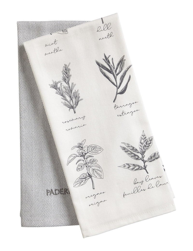 All-Purpose Vegetable-Print Cotton Kitchen Towels, 2-pk B1892