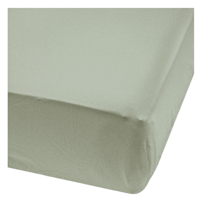 Bamboo Baby Crib Fitted Sheets, Moss E5476