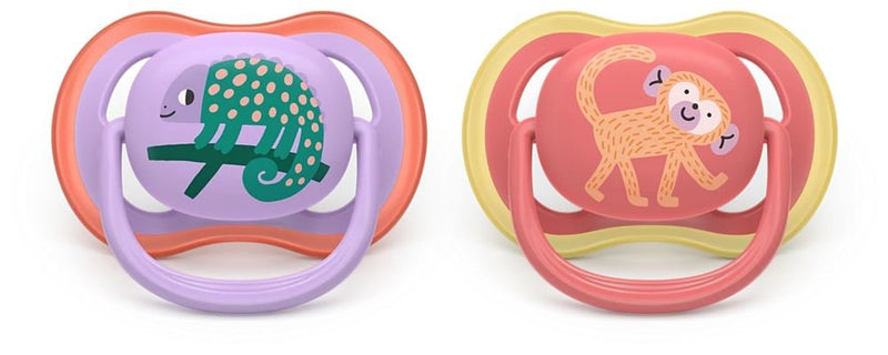 Ultra Air Pacifier 18m+, Chameleon, 2-pk Q5577