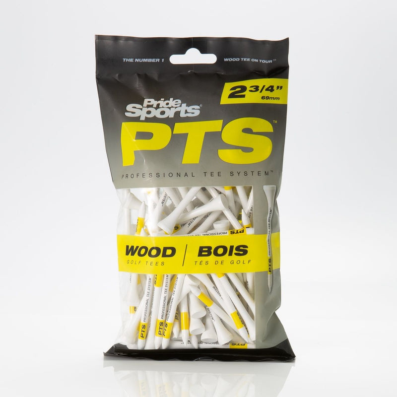 Pride Professional Biodegradable Hardwood Golf Tees, 2-3/4-in, 100-pk, White E3544