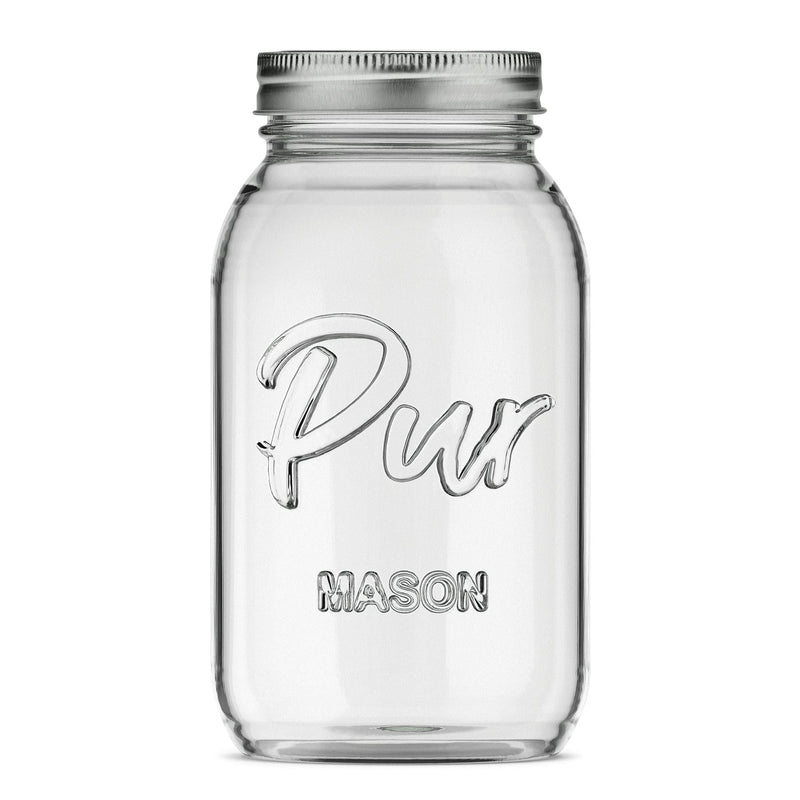 Mason Regular Mouth Canning Glass Jar with Lid & Band, 32-oz/946-mL, 12-pk U3341