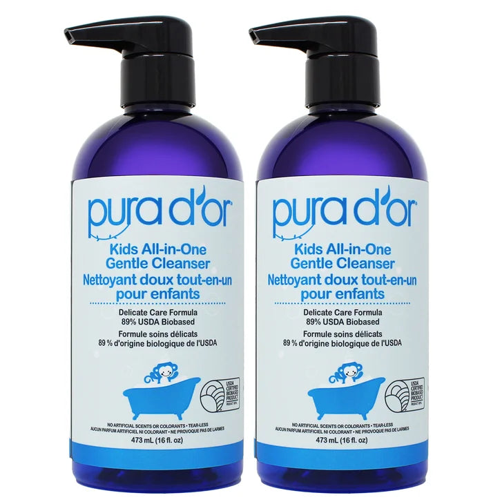 Pura D'or Kids All-in-One Gentle Cleanser, 2 x 473 mL J6446