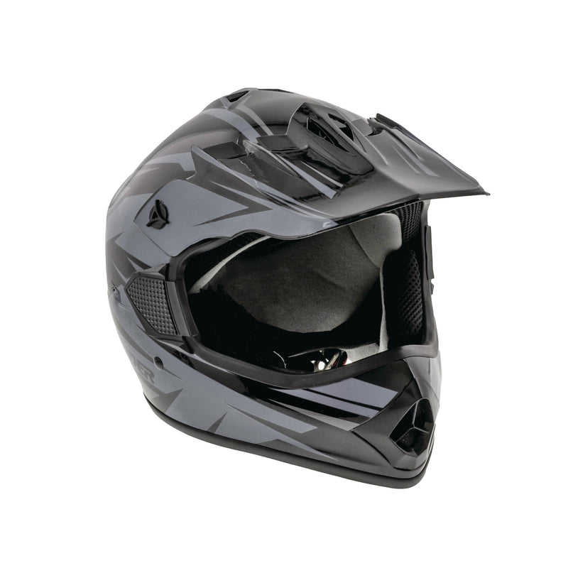 GX4 Youth Dirt Bike/ATV Helmet, Grey/Black, Assorted Sizes M2518