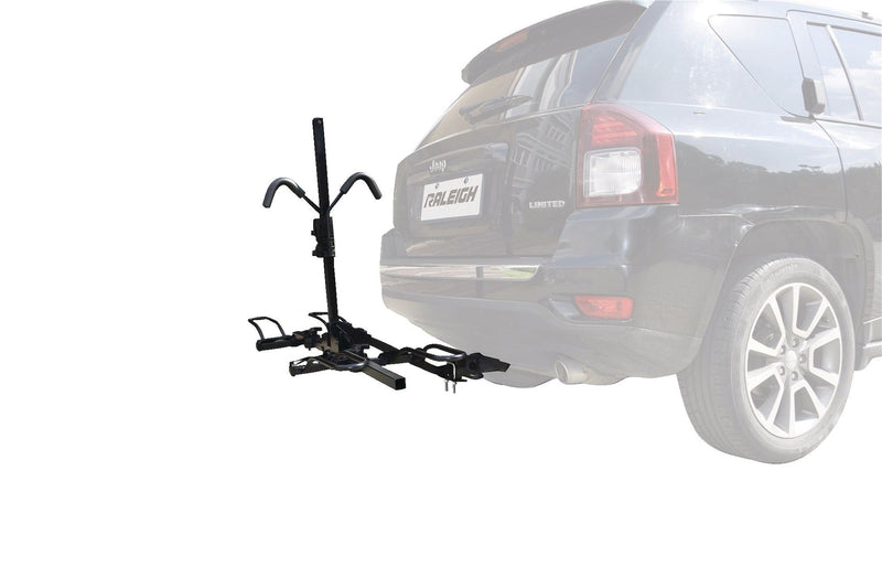 2-Bike Hitch Platform Rack with Anti-Wobble Hitch Pin, Folding Design Q7977
