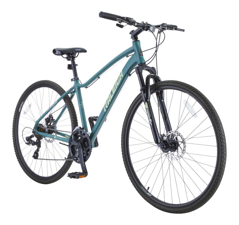 Encounter Hybrid Bike with Alloy Disc Brakes, 700C, Teal J2277