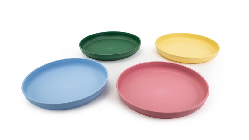 Reusable Plastic Tumbler Plates, BPA Free, Recyclable Material, Suitable for Kids, 4-pk G4245