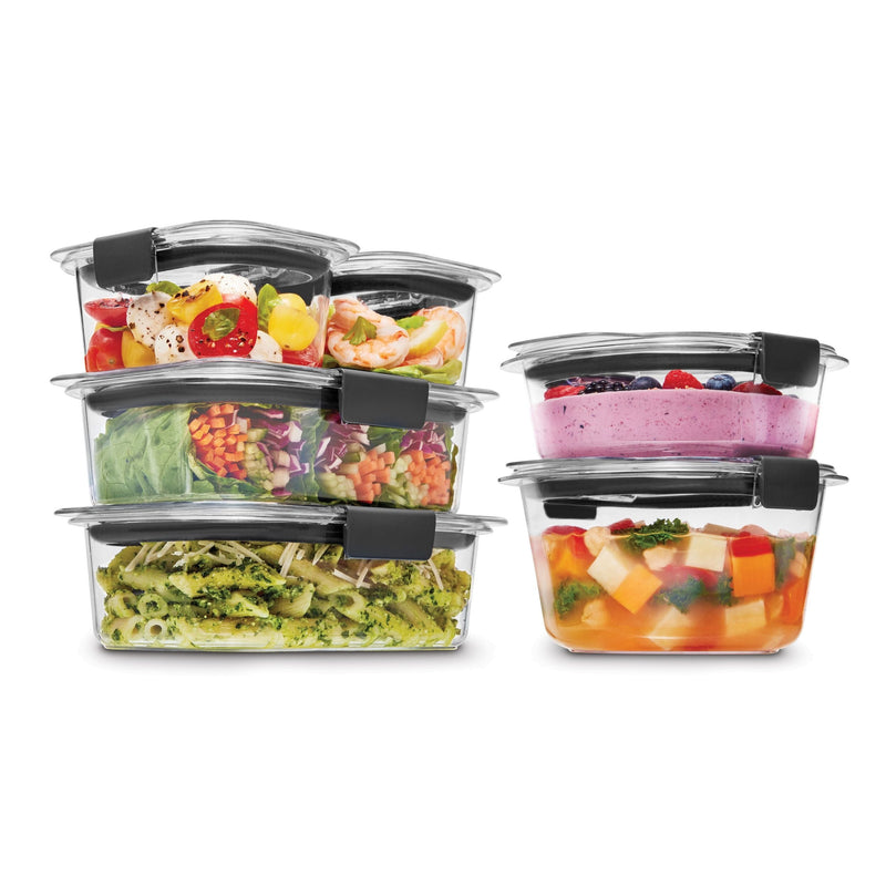 Brilliance Stainshield Mixed Plastic Food Storage Container, 12-pc K6240