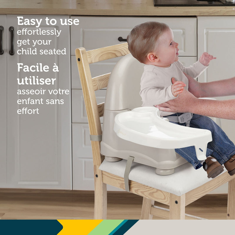 Easy Care Taupe Swing Tray Booster Seat U4527